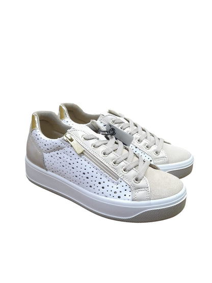 Sneakers IGI&CO scarpa sportiva da donna MADE IN ITALY in pelle di nappa soft bianco