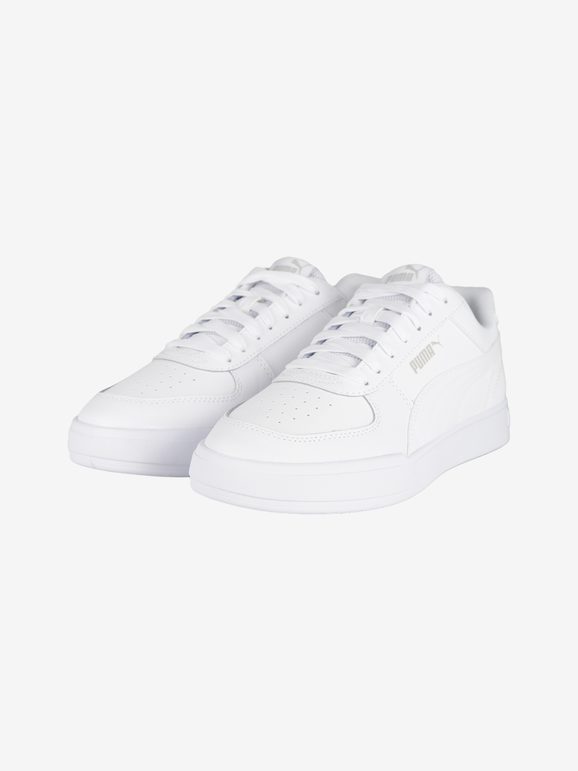 Sneaker PUMA CAVEN 2.0 JR scarpa da ginnastica da ragazzo in pelle bianco