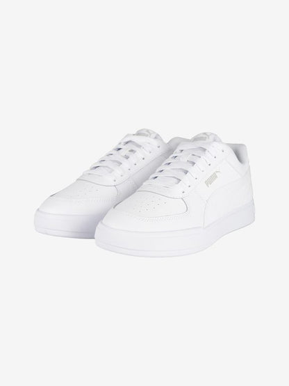 Sneaker PUMA CAVEN 2.0 JR scarpa da ginnastica da ragazzo in pelle bianco