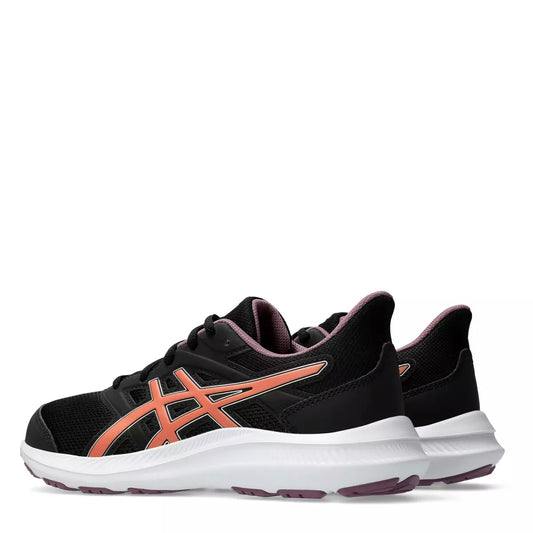Scarpa ASISC JOLT 4 running da donna in tessuto e crosta nero e desert red