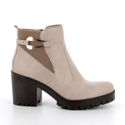 Tronchetto IGI&CO stivaletto tacco MADE IN ITALY donna pelle/vitello anticato visone