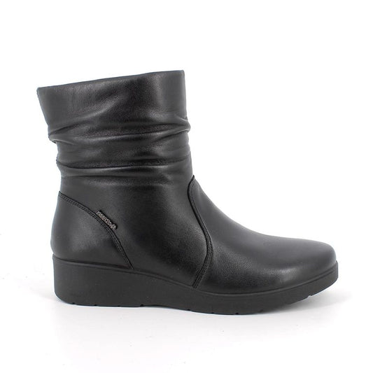 Tronchetto ENVAL SOFT stivaletto donna MADE IN ITALY in pelle/nappa soft nero