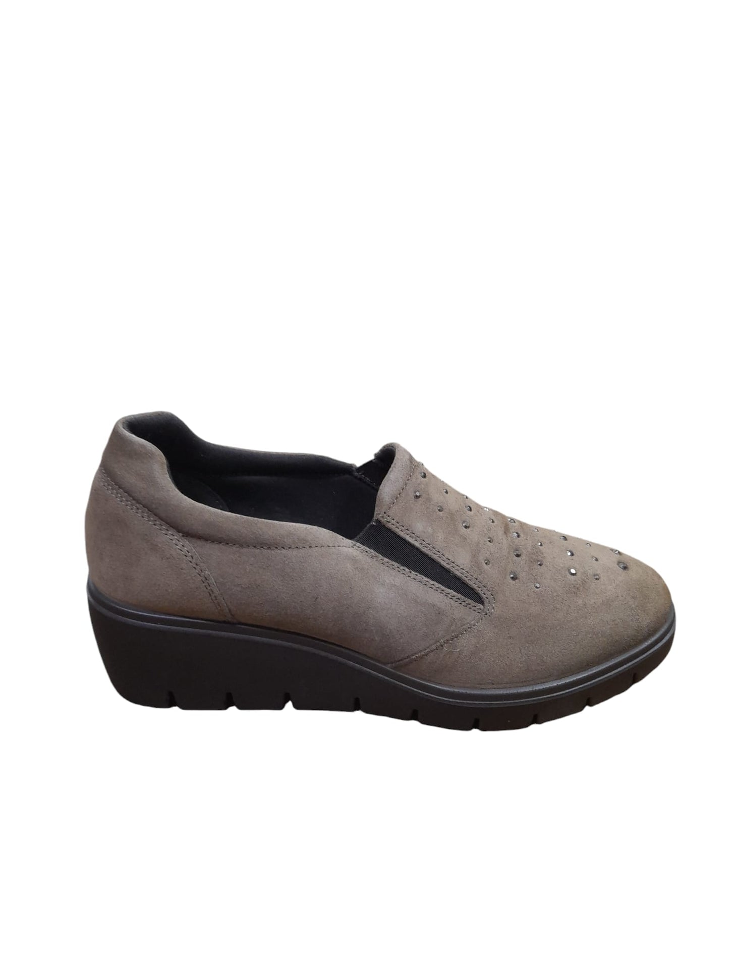 Mocassino ENVAL SOFT scarpa linea confort MADE IN ITALY in scamosciato super fango