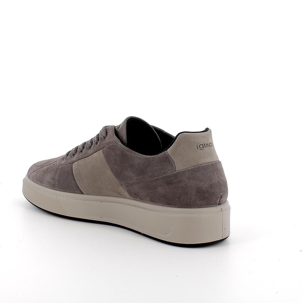 Sneakers IGI&CO scarpa sportiva uomo MADE IN ITALY in scamosciato special grigio