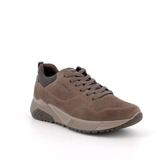 Scarpa uomo ENVAL SOFT sneakers MADE IN ITALY in camoscio/crosta tortora