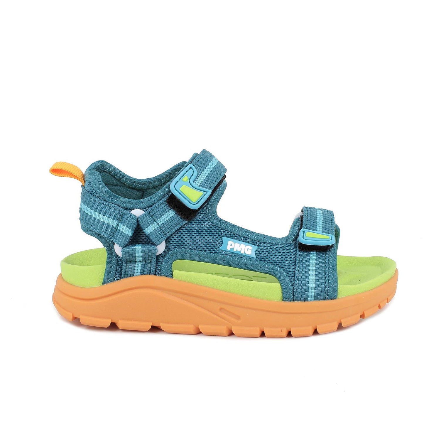 Sandalo PRIMIGI SPORT sportivo da bambino in tela tecnica verde acqua