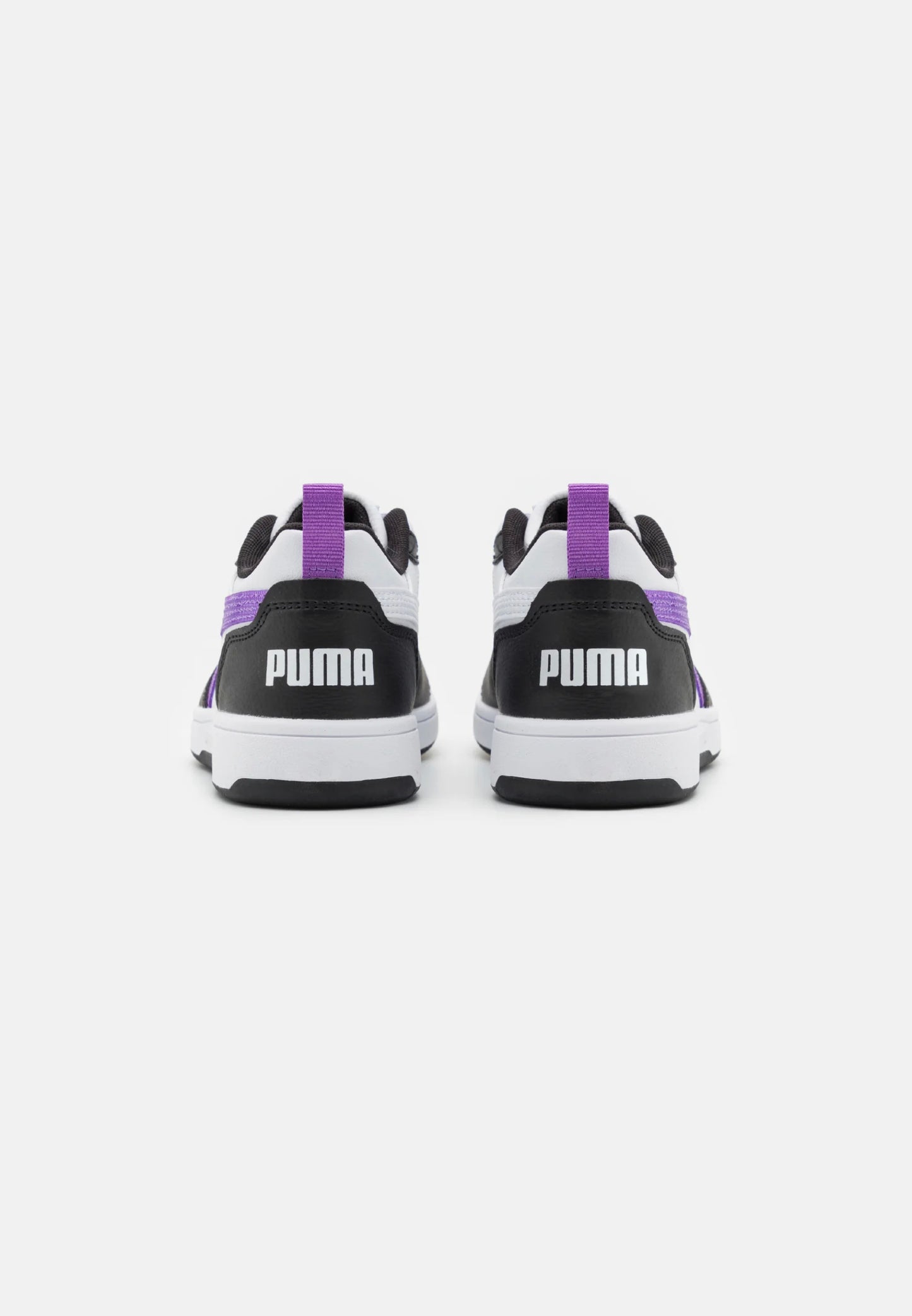 Puma Rebound V6 Lo BOUNCY SKY AC + PS scarpa da bambina in pelle nera e bianca