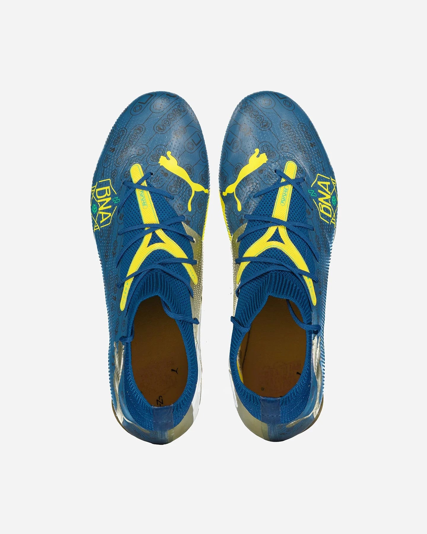 Scarpe da calcio FUTURE 7 NEYAMAR Jr MATH BNA FG/AG uomo in pelle blu e giallo