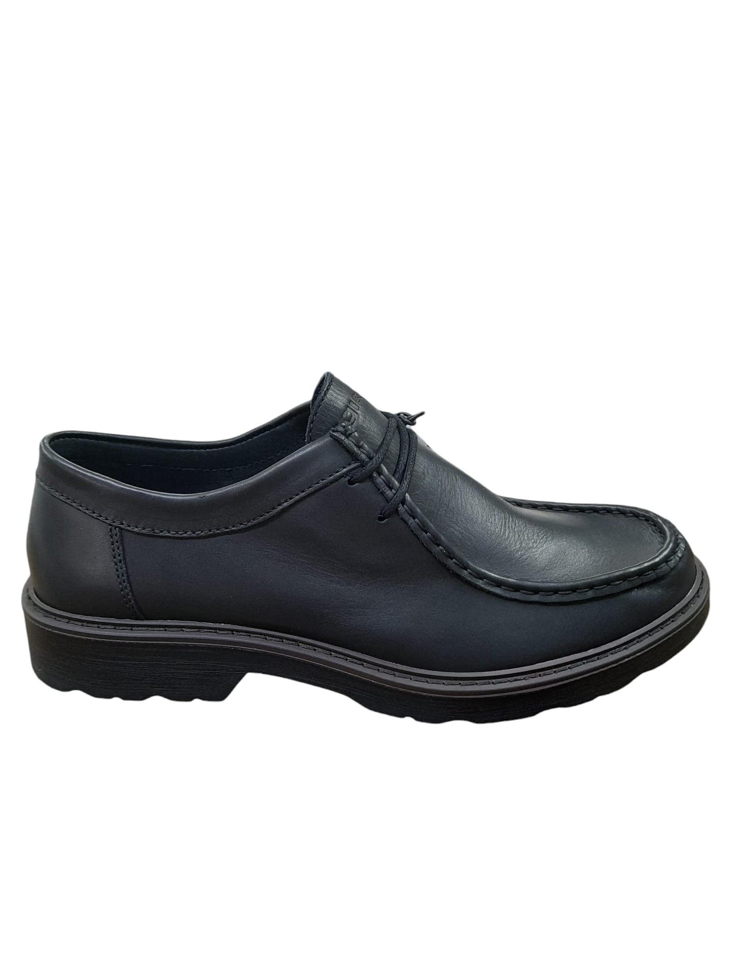 Scarpa IGI&CO stringata da uomo MADE IN ITALY in pelle/vitello morbido alfa nero