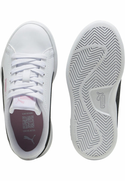 SNEAKER PUMA SMAH 3.0 DANCEPARTY PS scarpa ginnastica/tennis in pelle bianca bambina