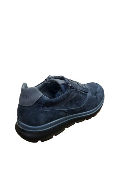 Sneakers IGI&CO scarpa sportiva uomo MADE IN ITALY in camoscio special blu notte