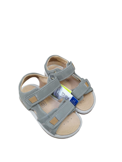 Sandalo PRIMIGI scarpa da bambino PRIMI PASSI in Nabuk gum verde militare