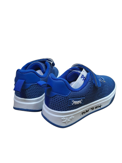 Sneaker PRIMIGI SPORT scarpa ginnastica da bambino in tessuto maglia blu