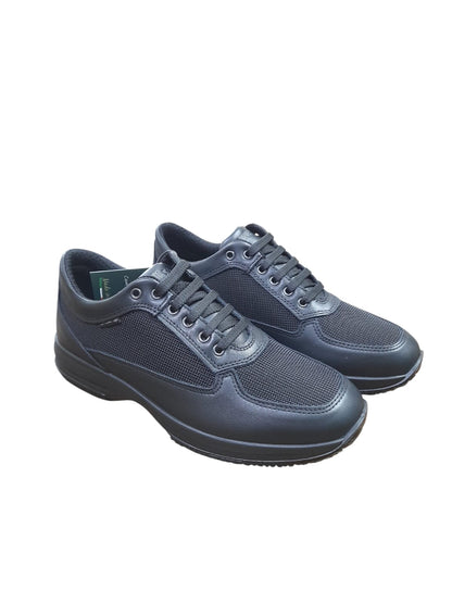 Sneaker ENVAL SOFT scarpa uomo MADE IN ITALY INTERACTIVE pelle/nappa soft e rete nero