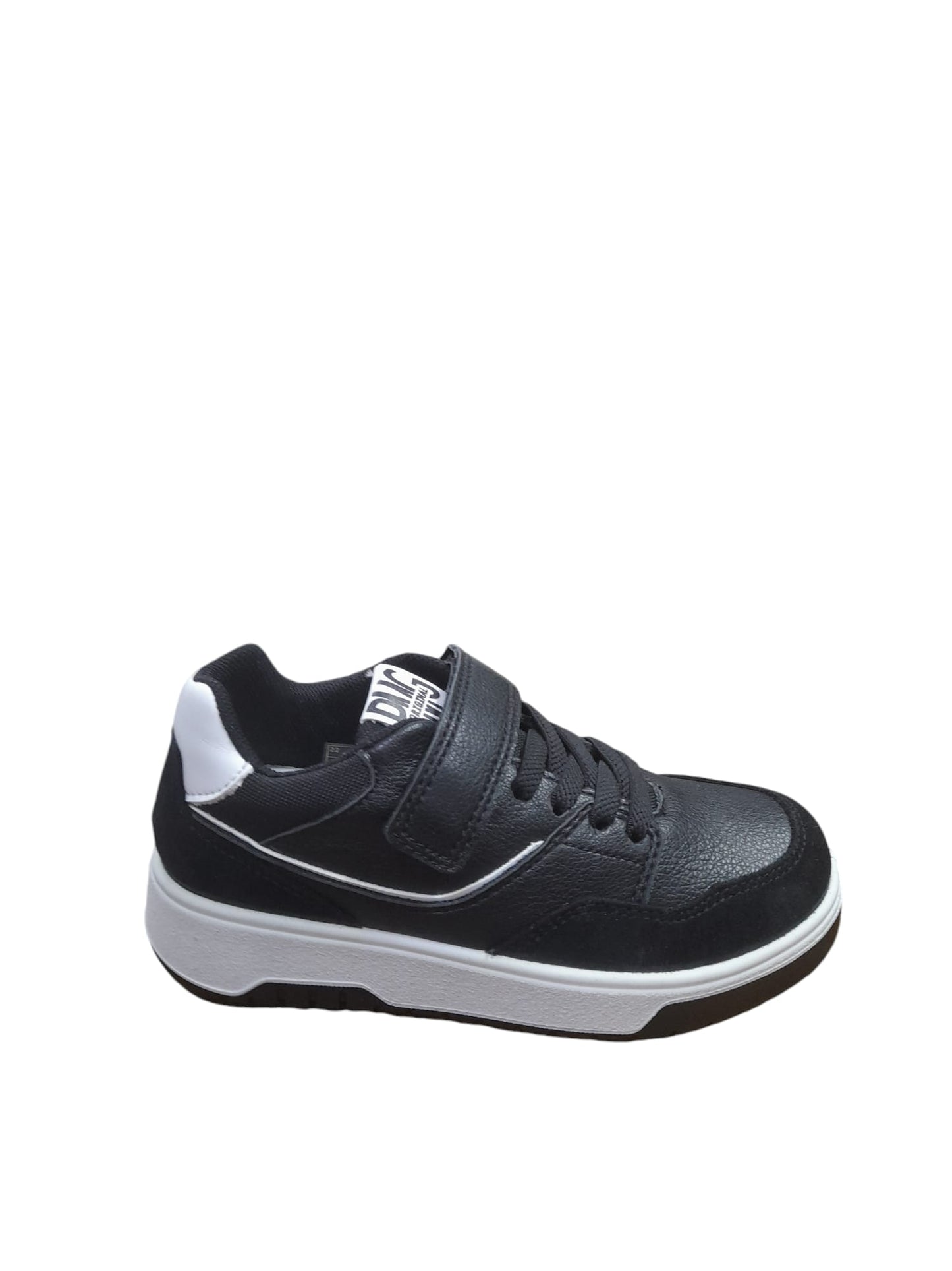 Sneaker PRIMIGI SPORT scarpa ginnastica da bambino in pelle/nappa bottolato nero