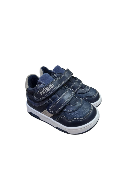 Sneaker PRIMIGI scarpa bambino Primi Passi in pelle bottolato blu