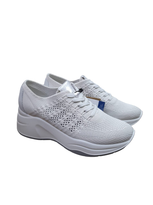 Sneakers IGI&CO scarpa  donna MADE IN ITALY in tessuto flyknit elasticizzato bianco