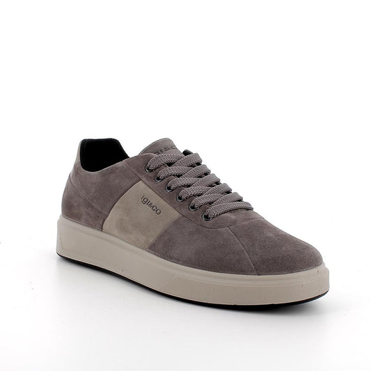 Sneakers IGI&CO scarpa sportiva uomo MADE IN ITALY in scamosciato special grigio