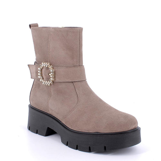 Tronchetto IGI&CO Stivale donna MADE IN ITALY in camoscio super fango