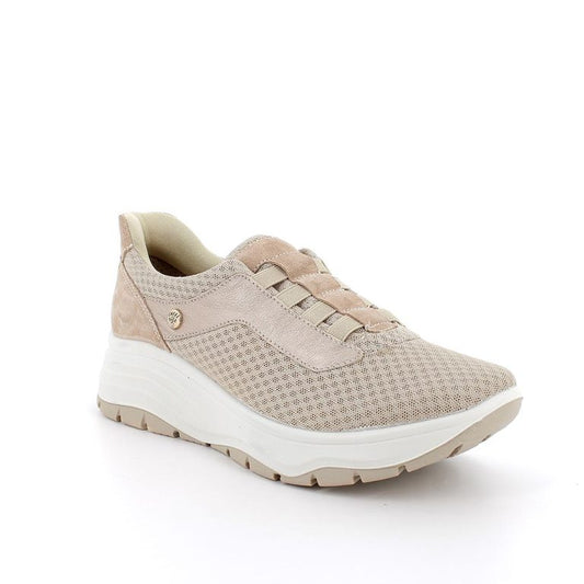Scarpa ENVAL SOFT Slip-Ins confort MADE IN ITALY da donna in tessuto Flyknit beige