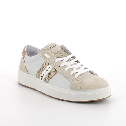 Sneakers IGI&CO scarpa sportiva uomo MADE IN ITALY in tessuto camoscio special sabbia
