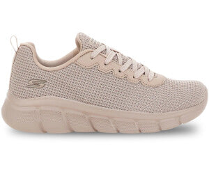 SKECHERS BOBS VISIONARY ESSENCE Vegan scarpa running donna tessuto tecnico beige