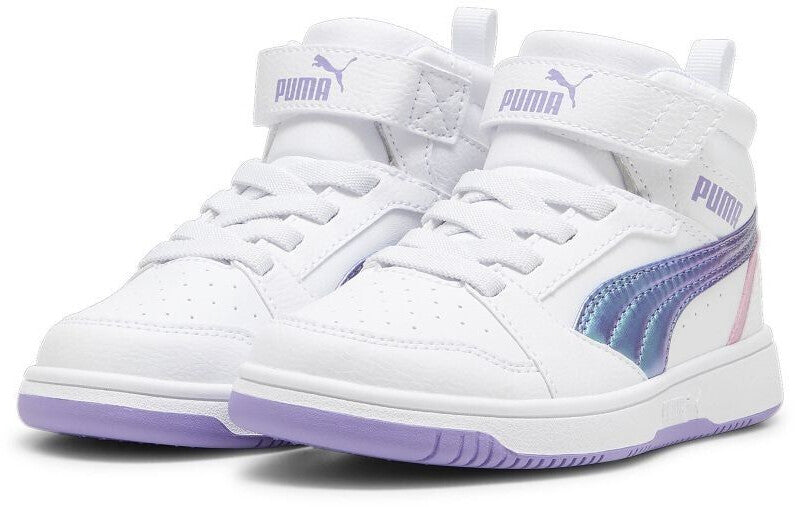Puma Rebd V6 MidBouncySky AC+PS scarpa colletto rialzato bambina pelle bianca