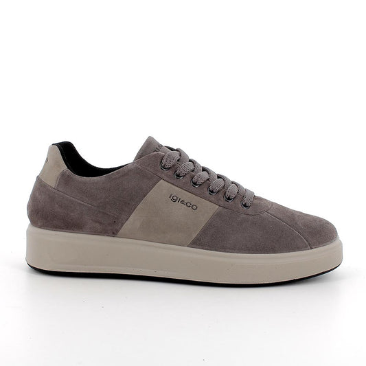 Sneakers IGI&CO scarpa sportiva uomo MADE IN ITALY in scamosciato special grigio