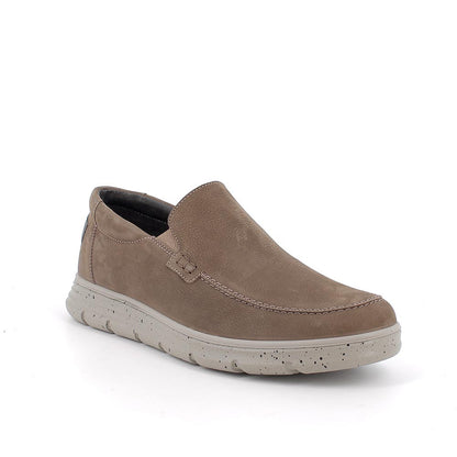 Mocassino IGI&CO scarpa da uomo MADE IN ITALY in nabuk gum fango