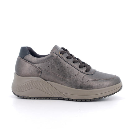 Sneakers IGI&CO scarpa donna MADE IN ITALY in pelle Dubai opaco testa di moro