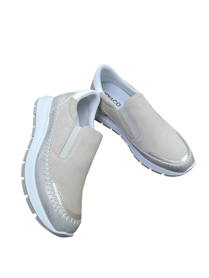 Mocassino IGI&CO scarpa linea confort e casual da donna MADE IN ITALY camoscio beige