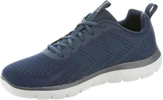 SKECHERS SUMMITS TORRE scarpa running da uomo in tessuto tecnico blu navy