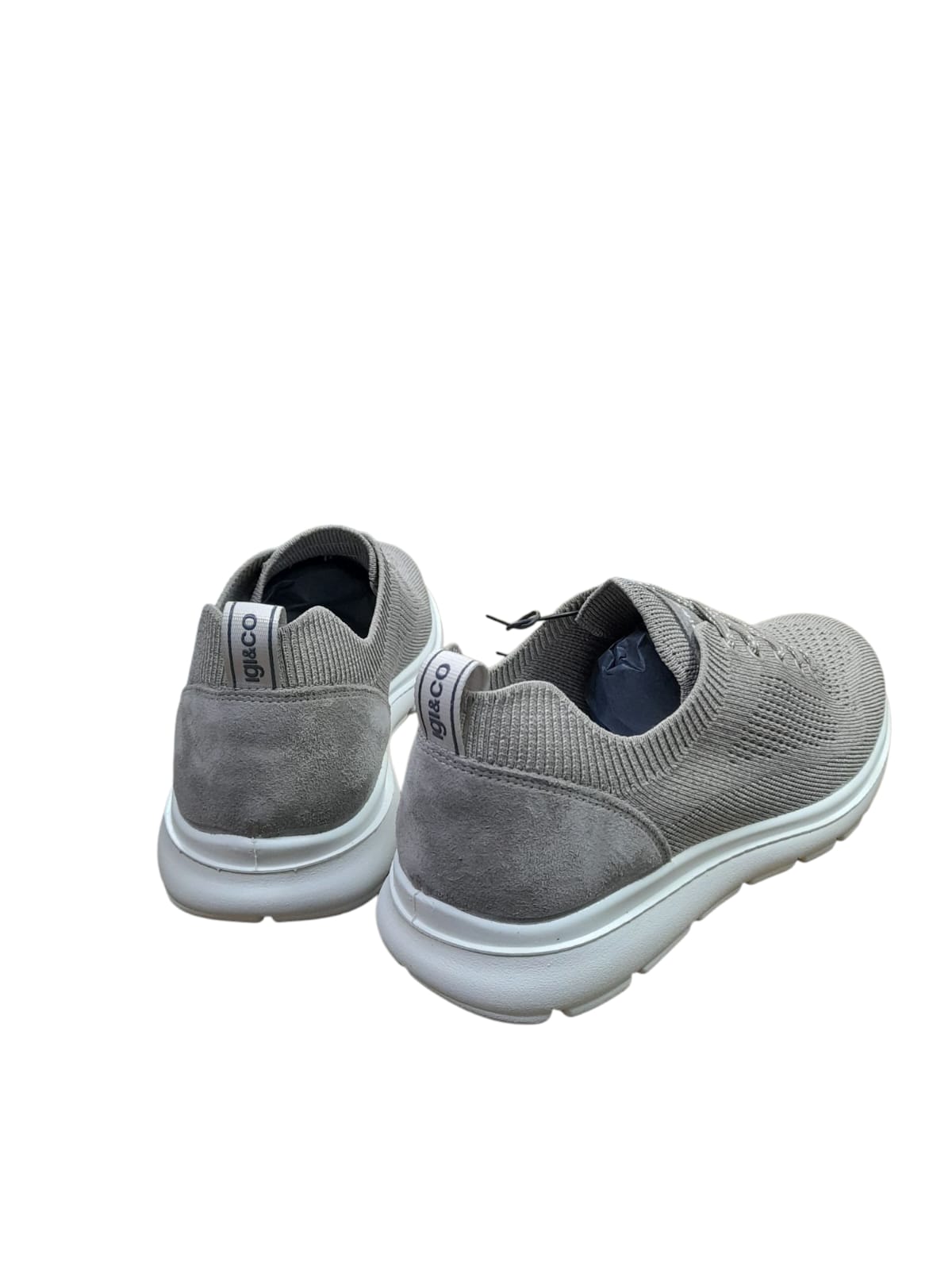 Sneakers IGI&CO scarpa sportiva MADE IN ITALY da uomo in tessuto Flyknit beige