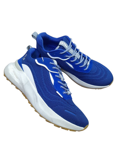 Sneakers IGI&CO & EXTRA scarpa sportiva da uomo tessuto maglia blu chiaro