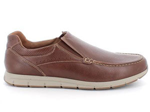 Mocassino linea confort ENVAL SOFT morbidone uomo MADE IN ITALY pelle/nappa marrone