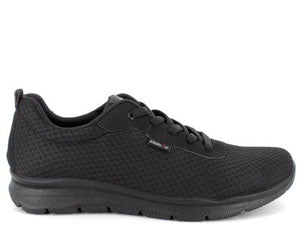 Sneakers ENVAL SOFT scarpa da uomo MADE IN ITALY tessuto elasticizzato Flyknit nero