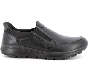 Mocassino linea confort ENVAL SOFT Slip-Ins uomo MADE IN ITALY pelle/nappa soft nero