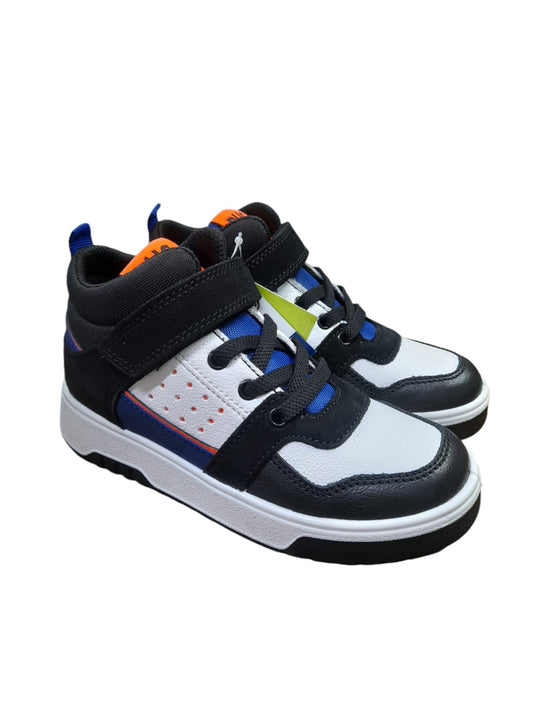 Sneaker PRIMIGI SPORT scarpa ginnastica/basket da bambino pelle/nappa bottolato nero