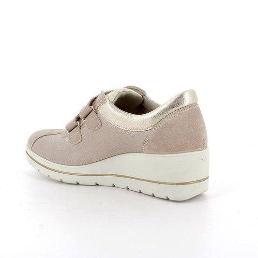Sneakers ENVAL SOFT scarpa confort MADE IN ITALY da donna in tessuto Flyknit beige