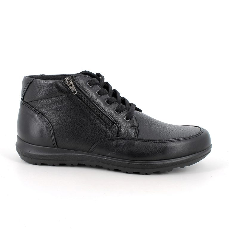 Scarpa a collo alto linea confort ENVAL SOFT uomo MADE IN ITALY pelle/nappa soft nero