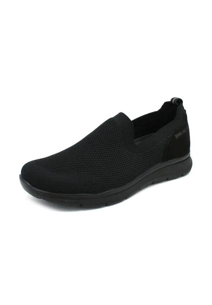 Mocassino ENVAL SOFT scarpa da uomo MADE IN ITALY tessuto elasticizzato Flyknit nero