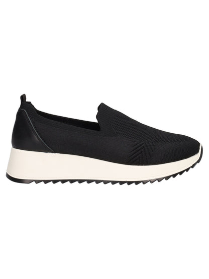 Mocassino ENVAL SOFT scarpa da donna MADE IN ITALY tessuto elasticizzato Flyknit nero