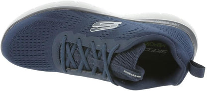 SKECHERS SUMMITS TORRE scarpa running da uomo in tessuto tecnico blu navy
