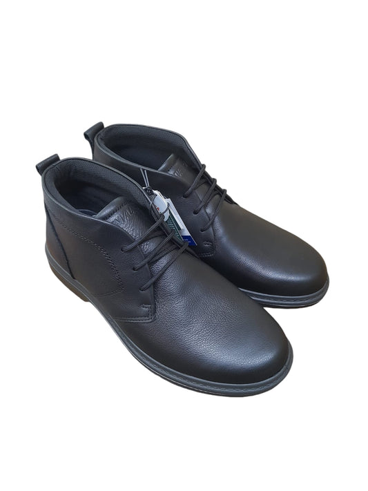 Polacchine ENVAL SOFT scarpa casual da uomo MADE IN ITALY pelle/nappa bottolato nero
