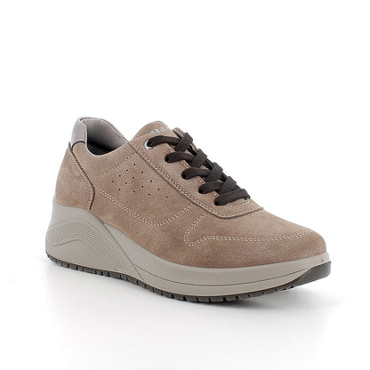 Sneakers IGI&CO scarpa donna MADE IN ITALY in camoscio crosta fango