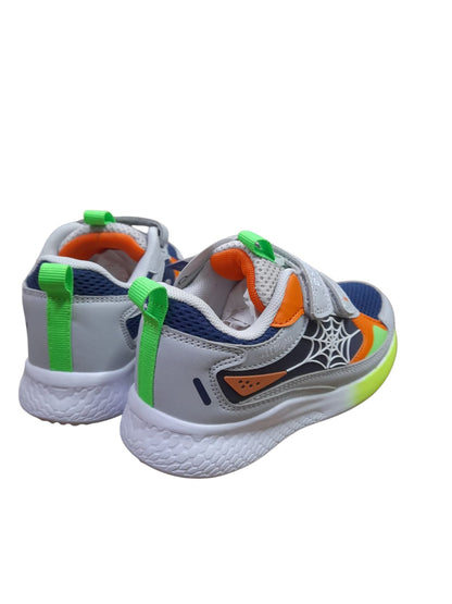 Sneakers PRIMIGI SPORT LIGHTS scarpa ginnastica da bambino in pelle grigio e tessuto