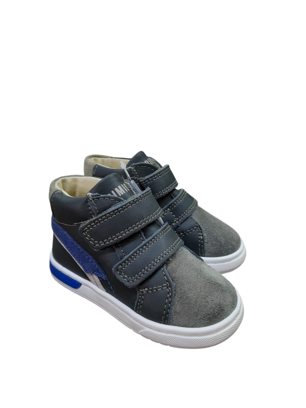Sneaker PRIMIGI scarpa bambino Primi Passi in pelle e scamosciato grigio