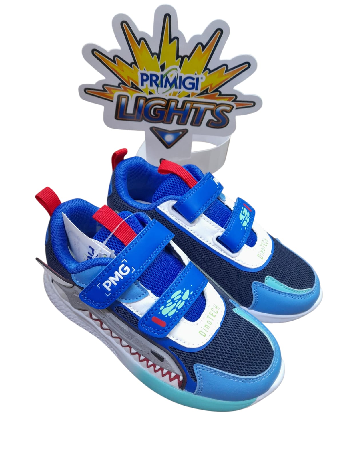 Sneakers PRIMIGI SPORT LIGHTS scarpa ginnastica da bambino in tessuto blu e azzurro