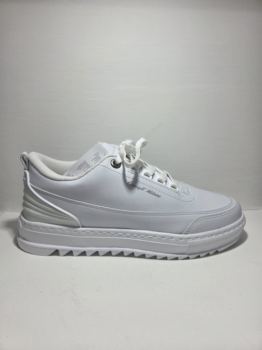 Sneakers Concept Milano scarpa sportiva uomo in pelle bianco