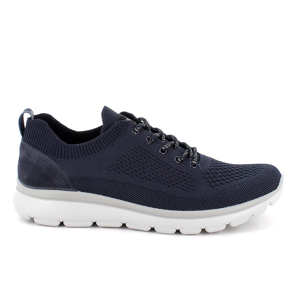 Sneakers IGI&CO scarpa uomo MADE IN ITALY in tessuto Tekfit elasticizzato blu notte